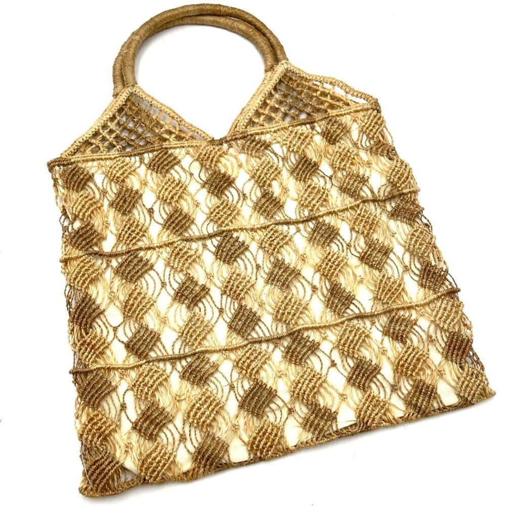 JUTE BOHO BAG beach bag, market bag, tote bag, medium/large